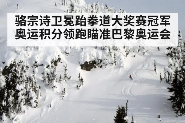 骆宗诗卫冕跆拳道大奖赛冠军 奥运积分领跑瞄准巴黎奥运会